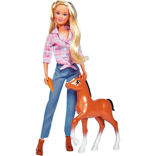 Steffi Love Little Horse: 29 cm große Puppe mit Pony und Zubehör, lustig und kreativ