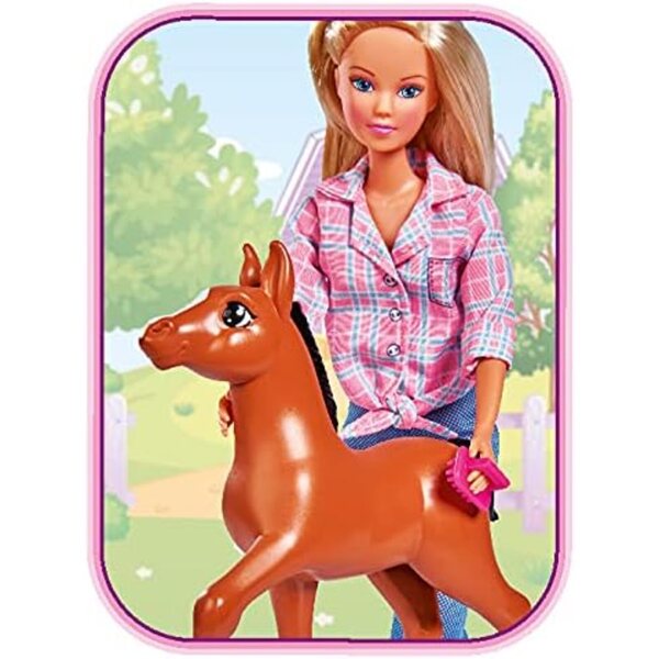 Steffi Love Little Horse: 29 cm große Puppe mit Pony und Zubehör, lustig und kreativ