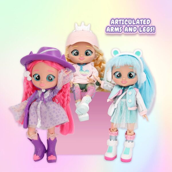 BFF BY CRY BABIES Katie: Modepuppe mit 9 Accessoires und langen Haaren für Kinder ab 5 Jahren