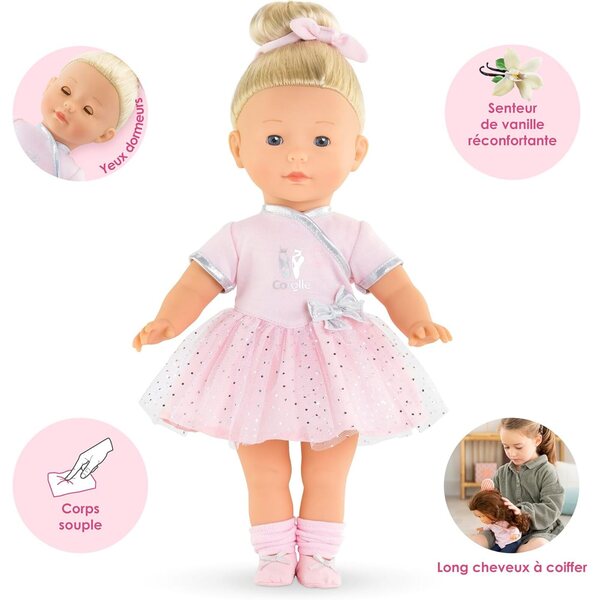Corolle Constance Ballerina 36 cm – Doppelpoupée mit Vanilleparfum für Kinder ab 4 Jahren