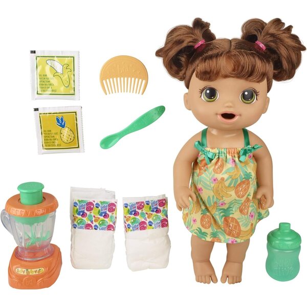 Baby Alive Magical Mixer: tropische Puppe mit funktionierendem Mixer und Zubehör für Kinder ab 3 Jahren