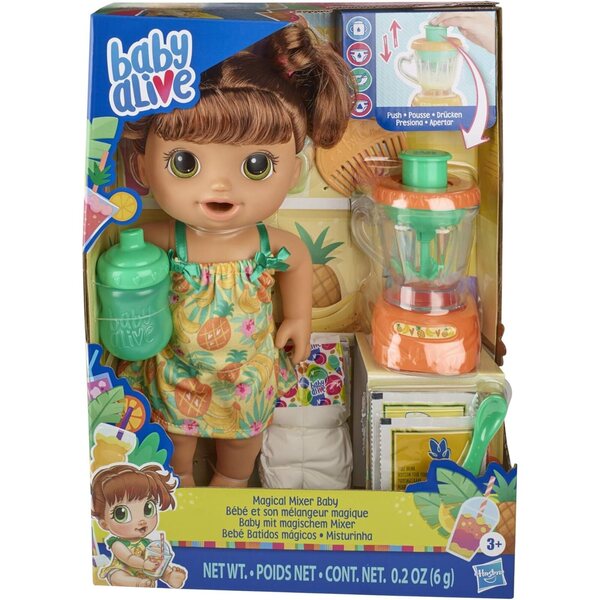 Baby Alive Magical Mixer: tropische Puppe mit funktionierendem Mixer und Zubehör für Kinder ab 3 Jahren