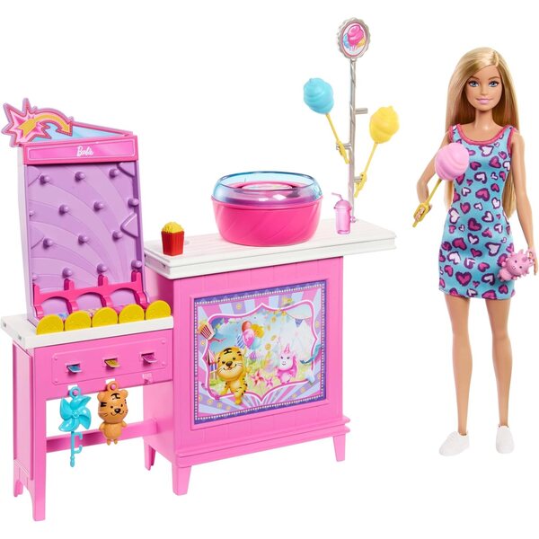 Barbie Mysteries Beach Detectives Malibu mit Ständer und 20 Zubehörteilen für kreatives Spielen