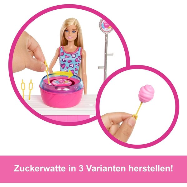 Barbie Mysteries Beach Detectives Malibu mit Ständer und 20 Zubehörteilen für kreatives Spielen