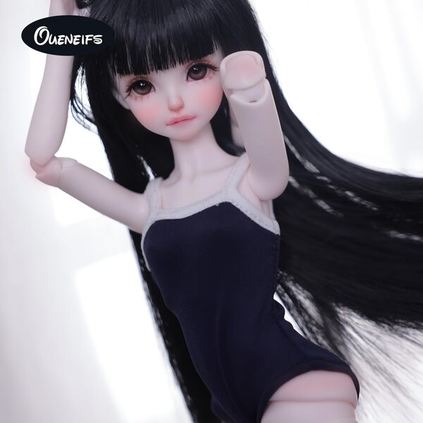 Oueneifs Mirai 1/5 BJD-Puppe in resina con capelli neri e dettagli realistici per collezionisti
