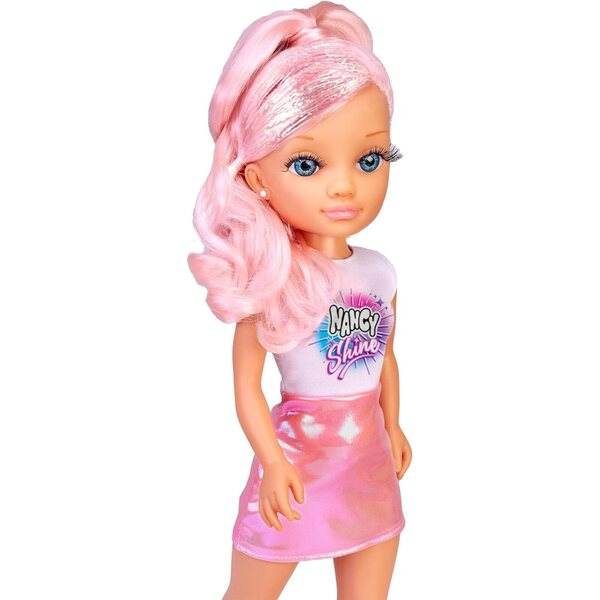 Nancy Shine Puppe mit metallischem Haar und metallischem Kleid, Mädchen ab 3 Jahren