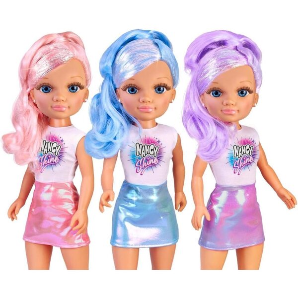 Nancy Shine Puppe mit metallischem Haar und metallischem Kleid, Mädchen ab 3 Jahren