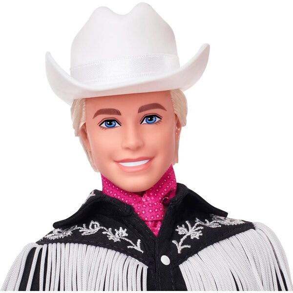 Barbie The Movie Ken mit Western-Outfit, Cowboyhut, weißen Stiefeln – KOLLEKTION PUPPET