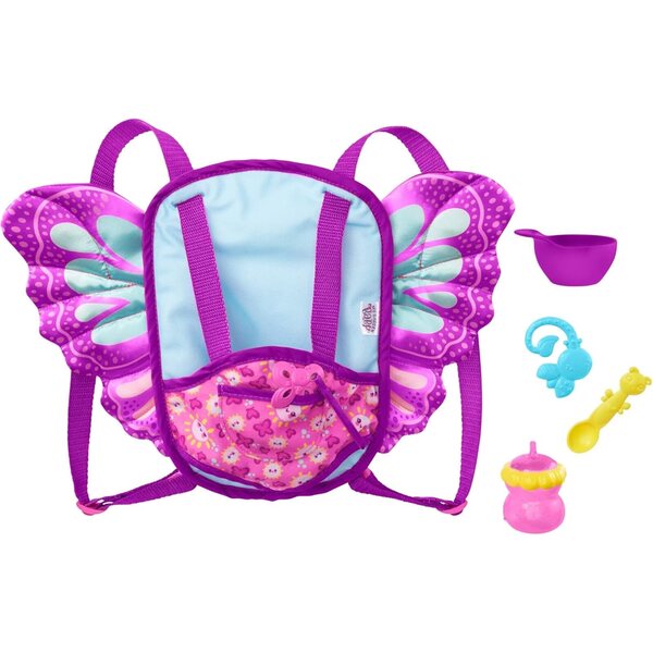My Garden Baby HBH45 – 2-in-1-Babytragesitz mit Zubehör und weichen Flügeln