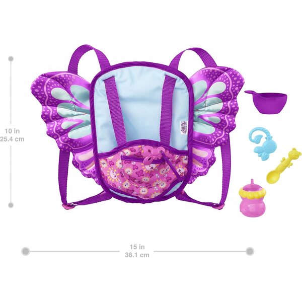My Garden Baby HBH45 – 2-in-1-Babytragesitz mit Zubehör und weichen Flügeln