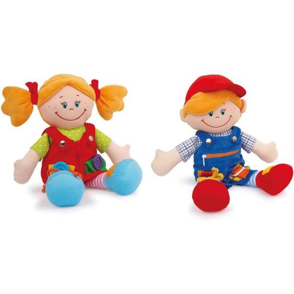 Puppa Stoff Chiara & Massimo Set zur Förderung der Feinmotorik von Kindern, 2-teilig
