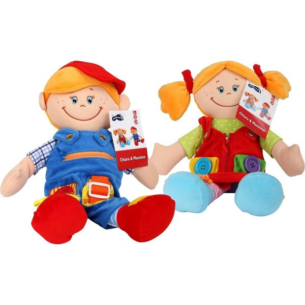 Puppa Stoff Chiara & Massimo Set zur Förderung der Feinmotorik von Kindern, 2-teilig