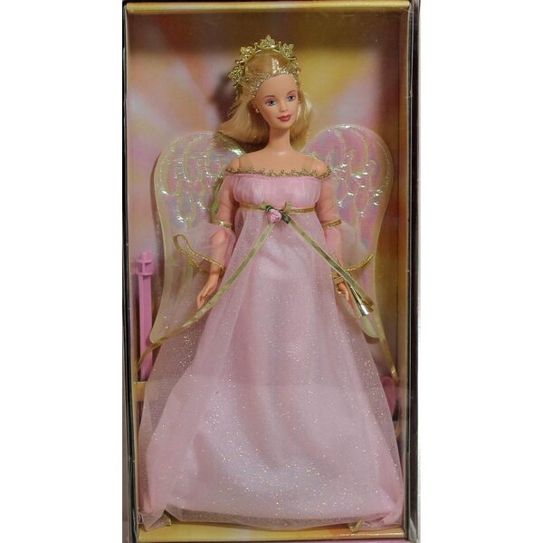 Barbie Collector Angelic Harmony 2001 mit rosa Kleid und eleganter Trompete