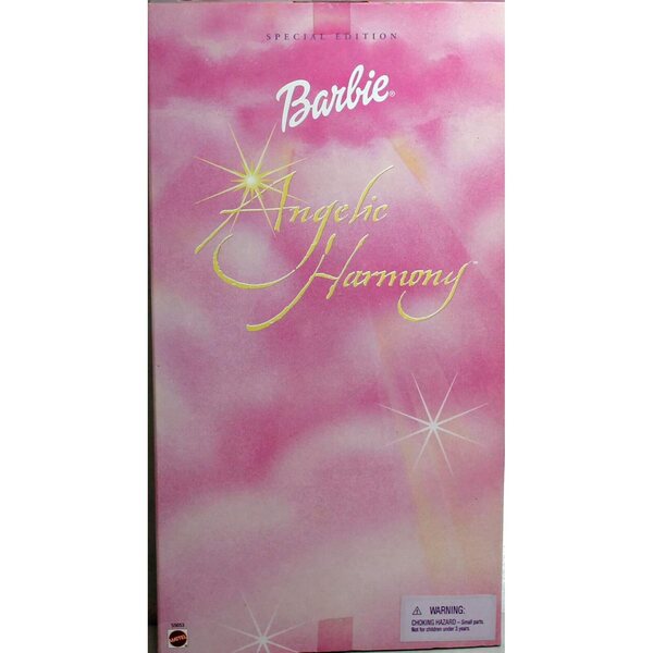 Barbie Collector Angelic Harmony 2001 mit rosa Kleid und eleganter Trompete