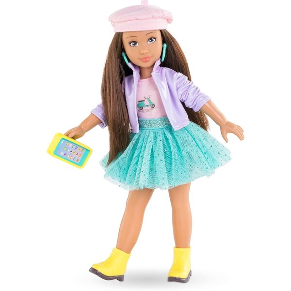Corolle Girls Luna Mailand Fashion: 28 cm große Puppe, Vanille, 4 Modeaccessoires