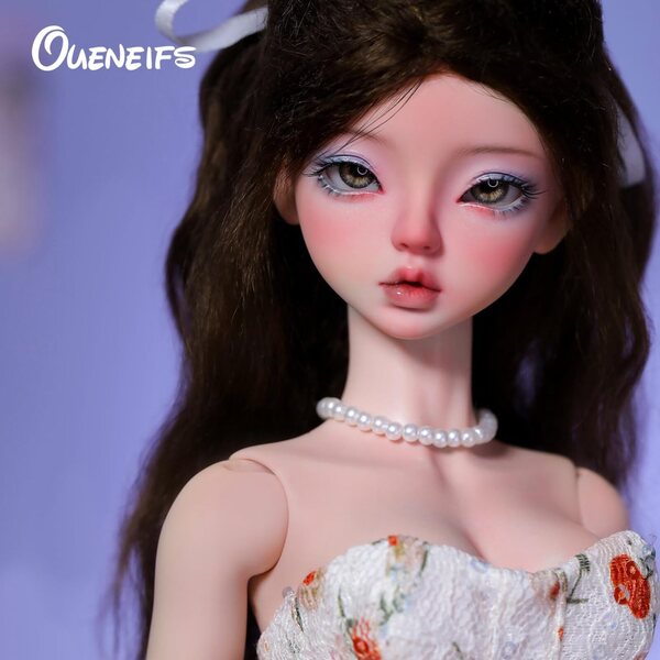 Puppet Oueneifs Lenabjd 1/4 BJD със сладка рокля на цветя, колекционерска за 15+ години