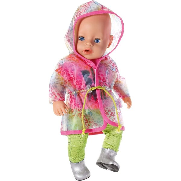 BABY Born Set Deluxe Regenbogen 43cm con Giacca, Pantaloni e Stivali Glitterati