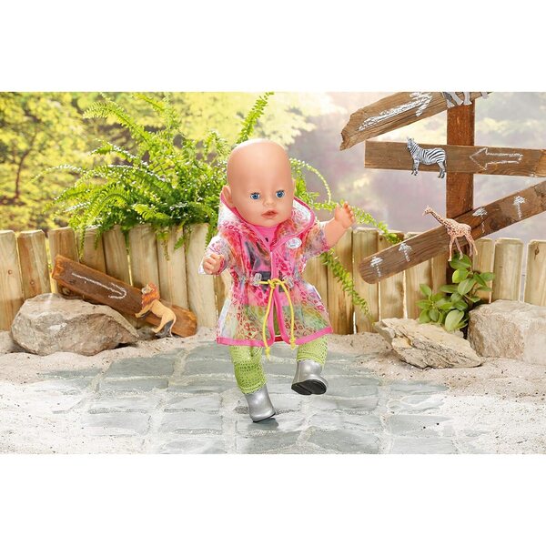 BABY Born Set Deluxe Regenbogen 43cm con Giacca, Pantaloni e Stivali Glitterati