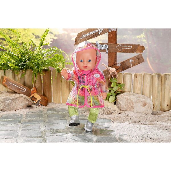 BABY Born Set Deluxe Regenbogen 43cm con Giacca, Pantaloni e Stivali Glitterati
