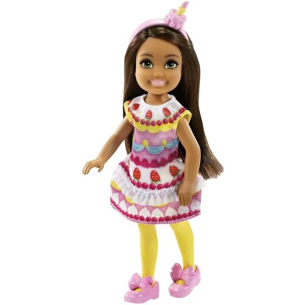 Barbie Club Chelsea-Puppe mit süßem Kostüm und Schlüsselanhänger für Kinder ab 3 Jahren