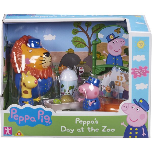Peppa Pig Zoo-Spielset mit Figuren und Zubehör für Fantasy-Abenteuer