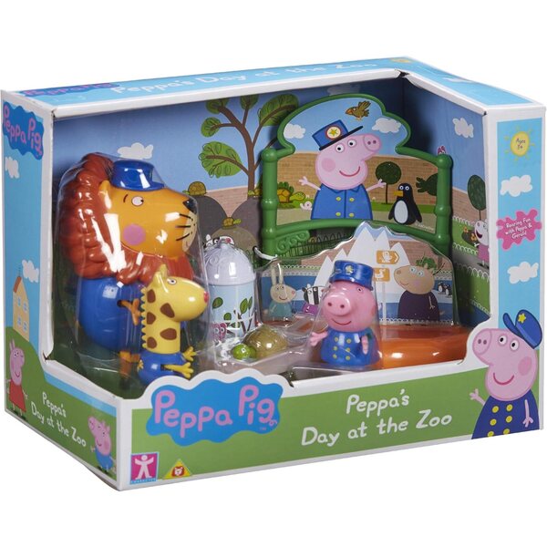 Peppa Pig Zoo-Spielset mit Figuren und Zubehör für Fantasy-Abenteuer