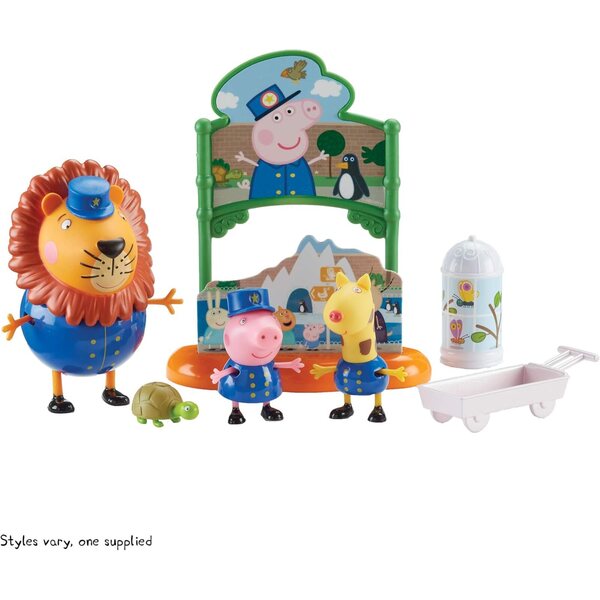 Peppa Pig Zoo-Spielset mit Figuren und Zubehör für Fantasy-Abenteuer