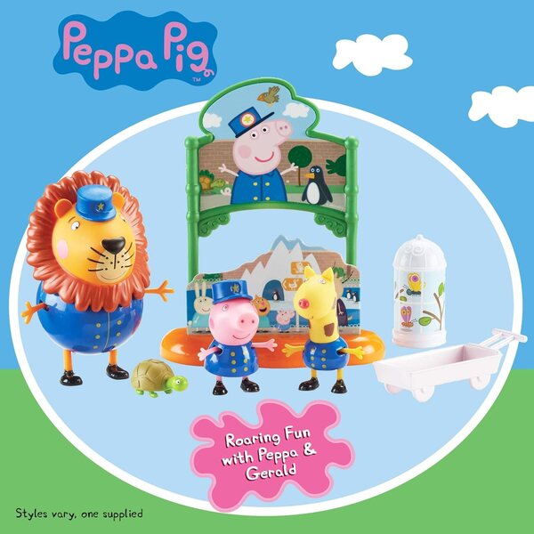 Peppa Pig Zoo-Spielset mit Figuren und Zubehör für Fantasy-Abenteuer