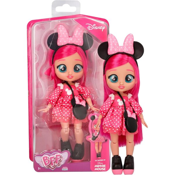 BFF by Cry Babies Minnie Disney Spielzeug mit Kleidung und Accessoires, Spiel für Kinder ab 3 Jahren