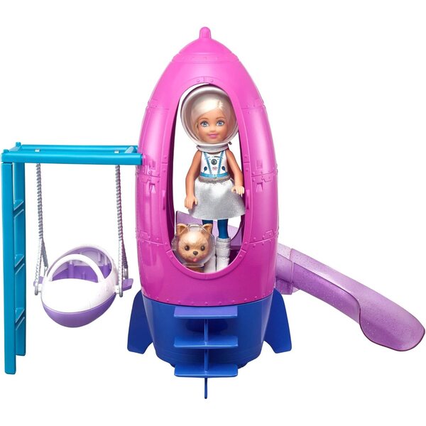 Barbie Chelsea Space Discovery mit Rakete und Welpe für Kinder von 3–7 Jahren