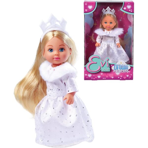 Simba Evi Love Dream Princess кукла принцеса с блестяща зимна рокля 12 см