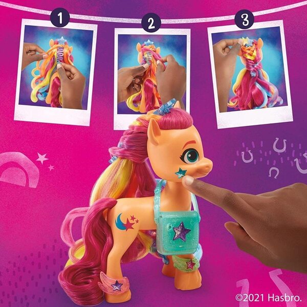 My Little Pony Sunny Starscout 15 cm mit 17 Accessoires und Regenbogenzopf