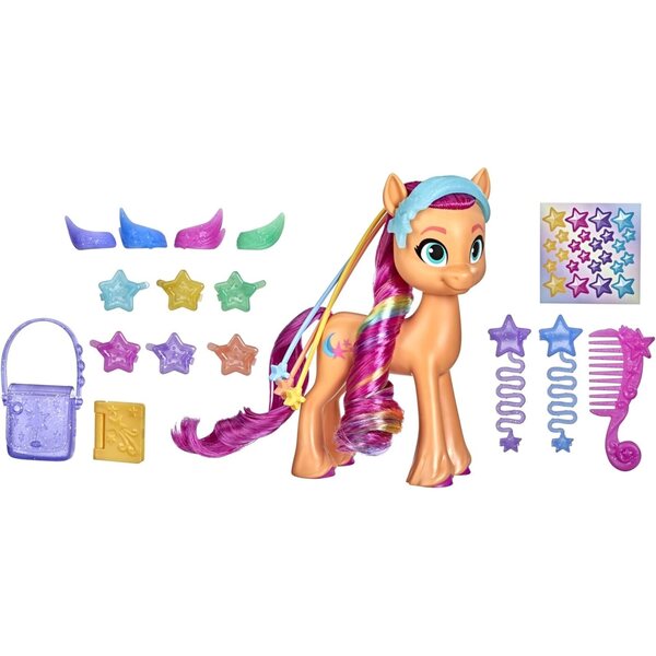 My Little Pony Sunny Starscout 15 cm mit 17 Accessoires und Regenbogenzopf