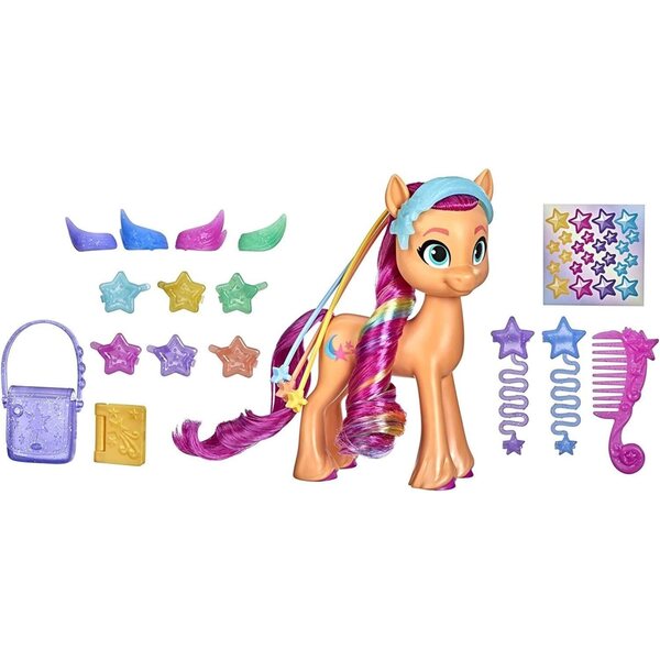 My Little Pony Sunny Starscout 15 cm mit 17 Accessoires und Regenbogenzopf