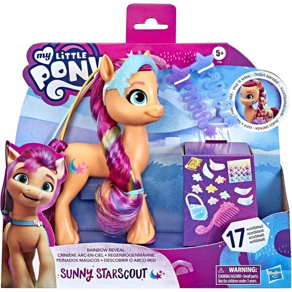 My Little Pony Sunny Starscout 15 cm mit 17 Accessoires und Regenbogenzopf