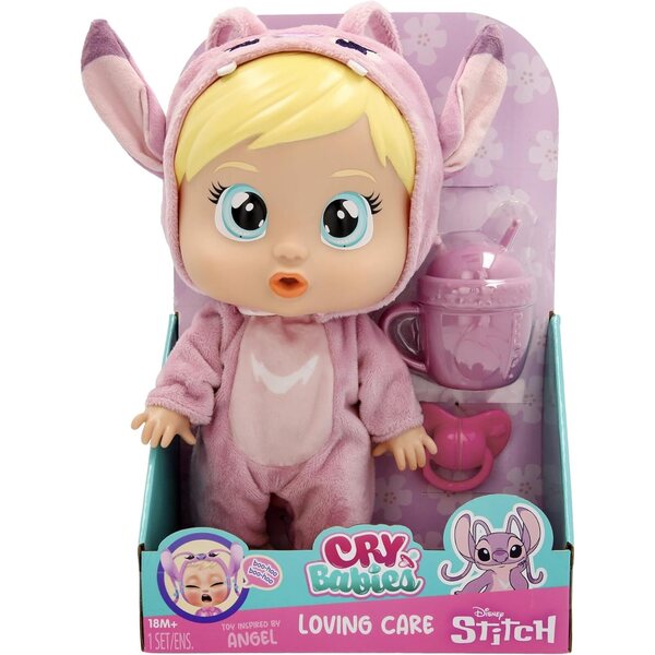 Cry Babies Disney-Engelpuppe mit echten Tränen, Accessoires und personalisiertem Kleid