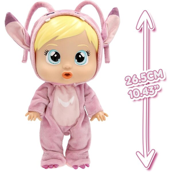 Cry Babies Disney-Engelpuppe mit echten Tränen, Accessoires und personalisiertem Kleid