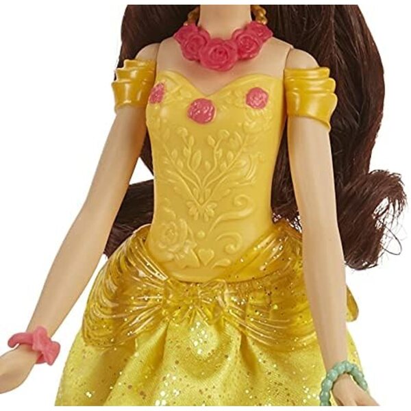 Disney Princess Belle Pupa mit 10 Modeaccessoires und Überraschungen für Mädchen ab 3 Jahren