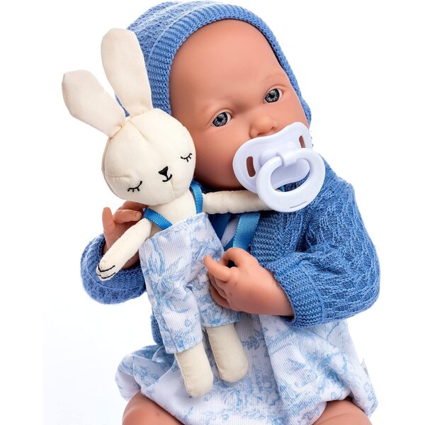 JC Toys Poupée Newborn Royal 38 cm mit Toile de Jouy Kleidung und Accessoires – Realistisch und weich