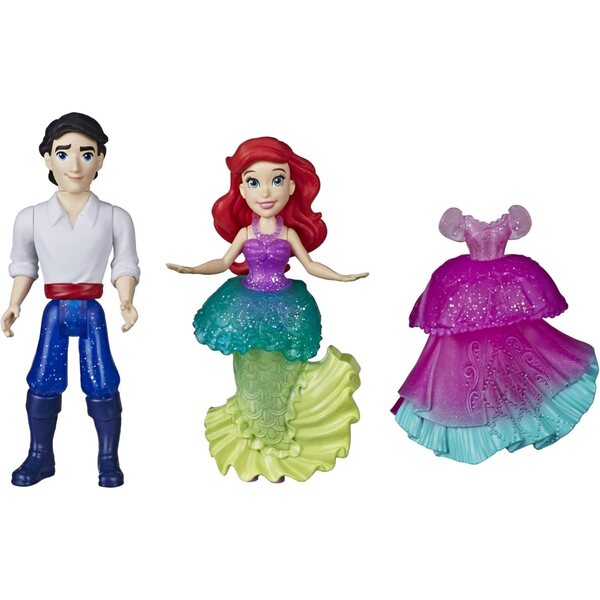 Disney Princess Ariel e Prinz Eric, bambole da collezione con abito extra e accessori