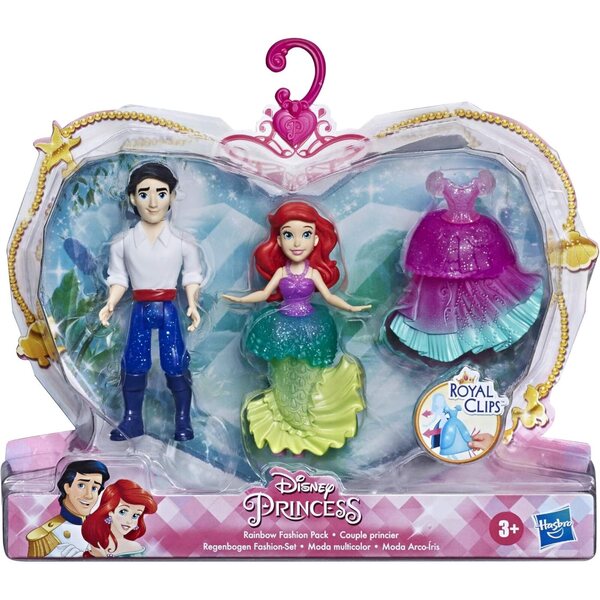 Disney Princess Ariel e Prinz Eric, bambole da collezione con abito extra e accessori