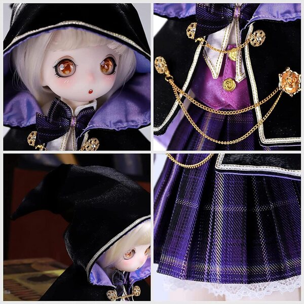 Puppe mit Kugelgelenk 1/4 BJD Clara 40 cm mit Peruca-Kleidung und Schuhen für Mädchen
