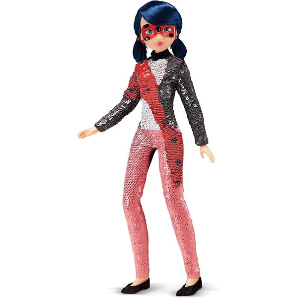 Miraculous Ladybug Pupazzo con Costume Paillettes Trasformabile e Accessori