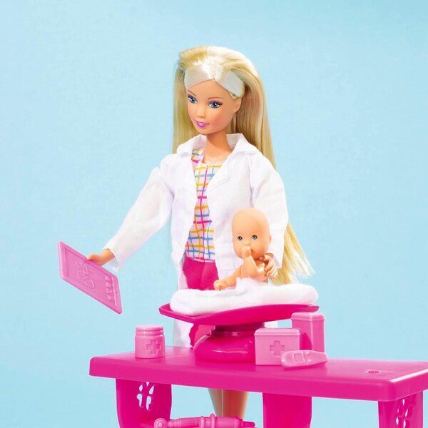 Steffi Love Baby Doctor con 2 Baby e Accessori - Pupa Bambina 29cm dai 3 Anni