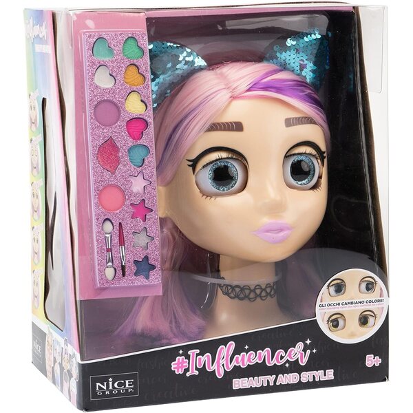 Nice Group Influencer Make Up Puppe 30 cm avec peigne et changeur de couleur pour filles