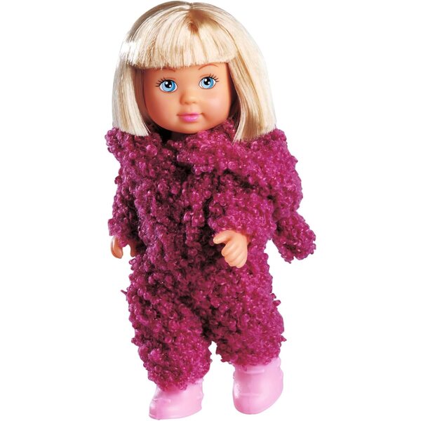 Simba Evi Love Cute Teddy, bambola 12cm con tutina orsetto, da 3 anni