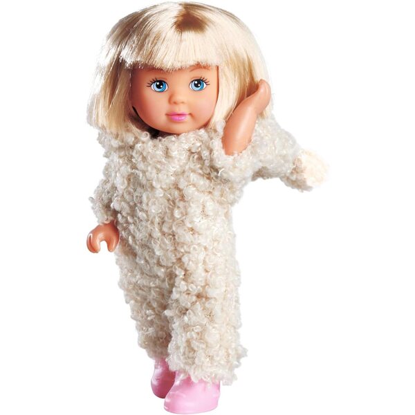 Simba Evi Love Cute Teddy, bambola 12cm con tutina orsetto, da 3 anni