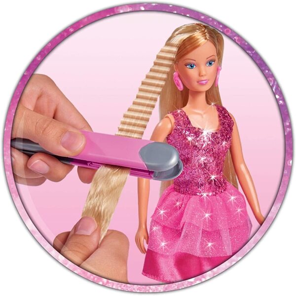 Steffi Love Hair Stylist 29cm con Accessori per Capelli e Set Styling Bambini 3+
