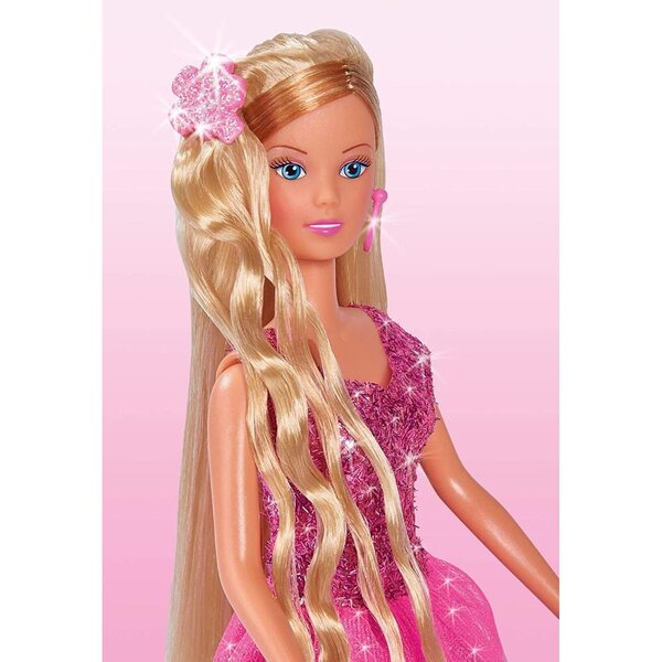 Steffi Love Hair Stylist 29cm con Accessori per Capelli e Set Styling Bambini 3+