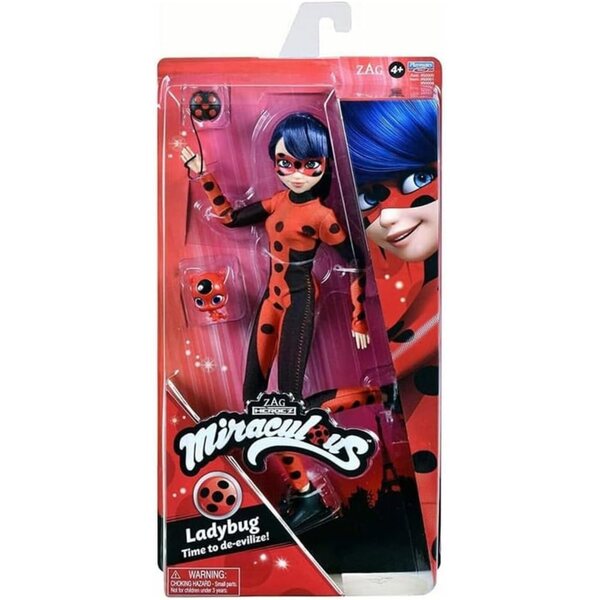Miraculous Ladybug Modepuppe: 26 cm große Puppe mit 13 Gelenken und Zubehör